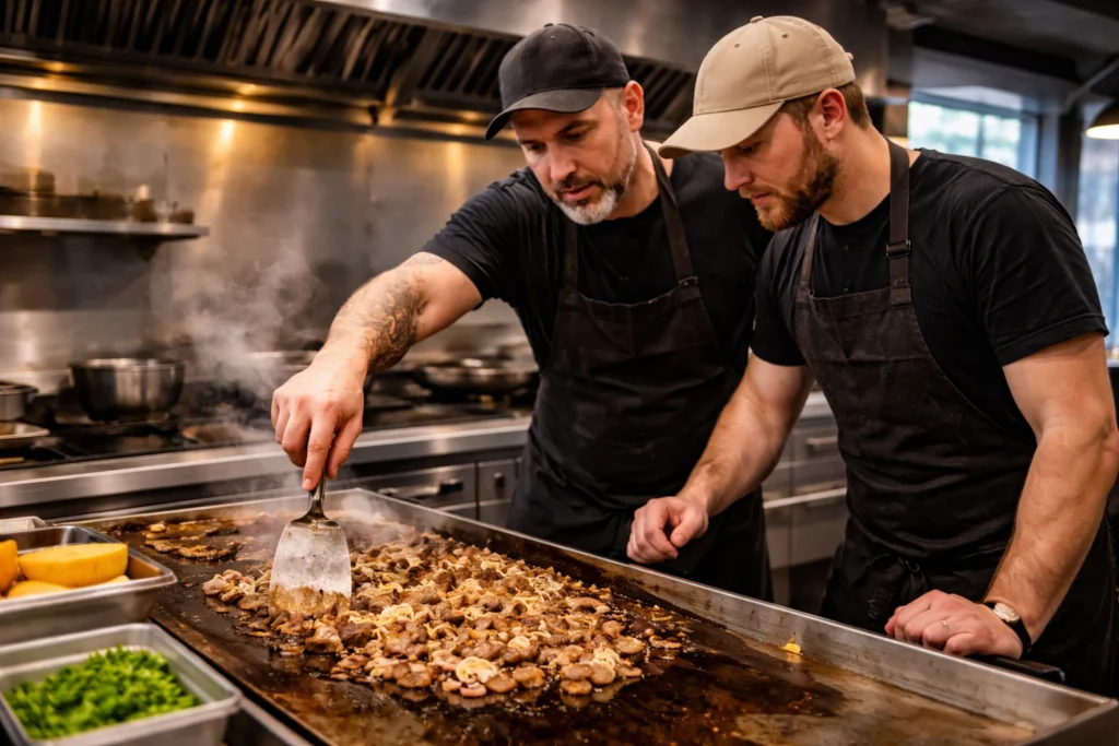 The Chef mentoring a Team Member